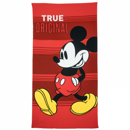 Disney Mickey Mouse True Original 27x54 Beach Towel